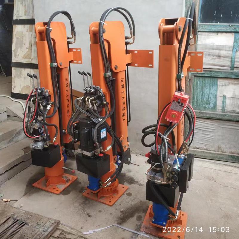 银州区重汽蓝牌随车吊 3.2吨 国六动力强 液压驱动 农用自卸起重机